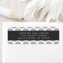Search for art nouveau return address labels Black and white