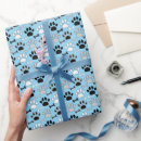Search for paw print wrapping paper Black and white