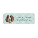 Search for springer spaniel return address labels Cute