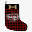 Search for dog bone christmas stockings Red and black