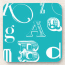 Search for letters coasters Blue