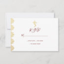 Search for indian wedding rsvp cards Red and gold