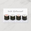 Search for sushi business cards Bar