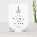 Search for nautical wedding programs Anchor