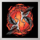 Search for japanese crane posters Flying