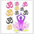 Search for om mantra stickers Lotus flower