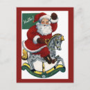 Search for rocking horse christmas cards Antique