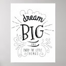 Search for quote art Dream big