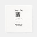 Search for qr code napkins Business