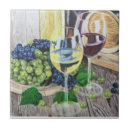 Search for wine grapes tiles Still life