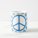 Search for blue peace sign mugs War