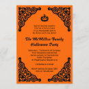 Search for jack o lantern halloween invitations Orange and black