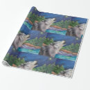 Search for wolves wrapping paper Nature