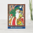 Search for victorian santa christmas cards Old fashioned