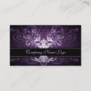 Search for black and purple business cards White
