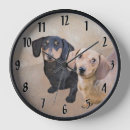 Search for dachshund clocks Doxie