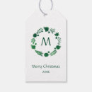 Search for monogram gift tags Festive
