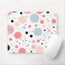 Search for round shape mousepads Polka dots