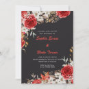 Search for red and grey wedding invitations Rustic