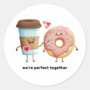 Search for valentine coffee stickers Doughnut