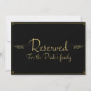 Search for gold reserved wedding signs Black