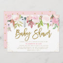 Search for elegant glitter baby shower invitations Watercolor flowers