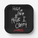 Search for horror film paper plates Freddy krueger