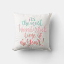 Search for pink christmas throw cushions Typography
