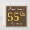 Search for elegant 55th birthday invitations 55 years old