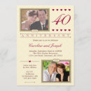 Search for ruby anniversary invitations Classy