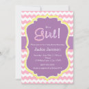 Search for chevron baby shower invitations Purple
