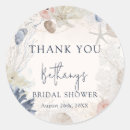 Search for starfish bridal shower stickers Thank you