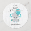 Search for teal elephant baby shower invitations Whimsical