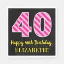 Search for happy 40 40th birthday napkins 40 years old