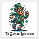 Search for dancing leprechaun stickers Green