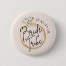 Search for bridal party badges Elegant bridal shower