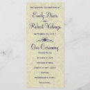 Search for royal blue wedding programs Formal