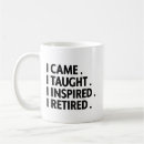 Search for retired teacher coffee mugs Typography