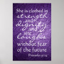 Search for she is clothed strength dignity posters Christian
