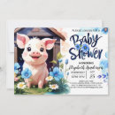 Search for baby pig invitations Watercolor