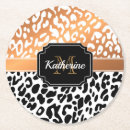 Search for leopard print coasters Gold