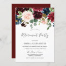 Search for retirement wine invitations Burgundy