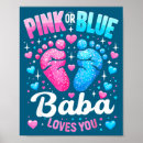 Search for gender reveal baby shower posters Pink or blue
