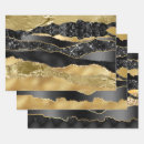 Search for black gold metallic wrapping paper Marble