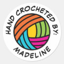Search for crocheted stickers Handcrafted