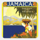 Search for jamaica travel stickers Vintage