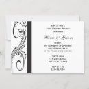 Search for swirly wedding invitations Black and white
