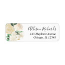 Search for white and rose gold return address labels Elegant