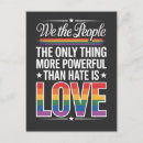 Search for hatred postcards Love is love