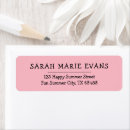 Search for rose petals return address labels Pink